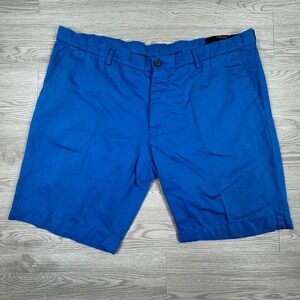 Berwich Men's Shorts R. Buonanno Napoli Blue 56(US40) Cotton Linen Made in Italy